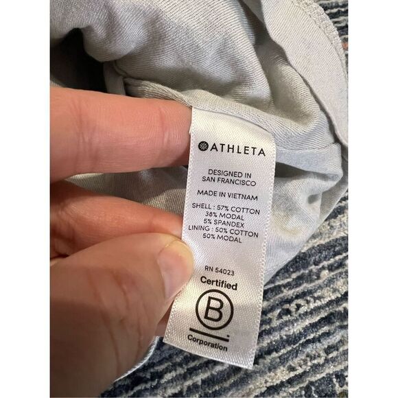 Athleta NWT Apres Ruched Dress Grey Heather size S - Picture 6 of 9